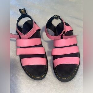 Dr. Martens Blaire platform sandal pink black size 7 women’s